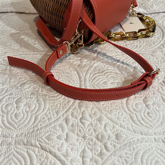 Tommy Bahama Rattan wicker satchel crossbody, NWT - Picture 9 of 16